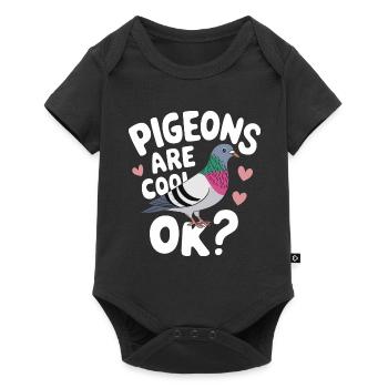 Pigeon Pigeons Animal Bird - Baby Premium short-sleeve bodysuit - black - Front
