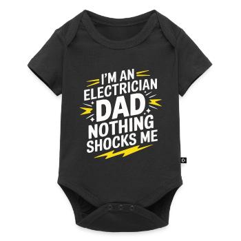 Electrician Electronics Technician Craftsman Profession Saying - Baby Premium short-sleeve bodysuit - black - Front