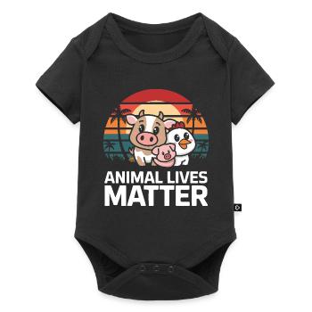 Végétarien Végétalien Végétarien Végétarien - Body à manches courtes Premium Bébé - noir - Devant