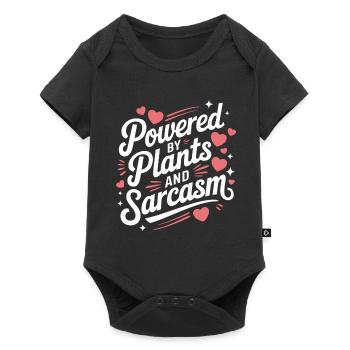 Végétarien Végétalien Végétarien Végétarien - Body à manches courtes Premium Bébé - noir - Devant