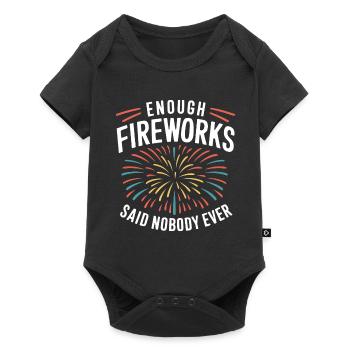 Pyrotechniker Feuerwerk Pyrotechnik - Baby Premium Kurzarmbody - Schwarz - Vorne