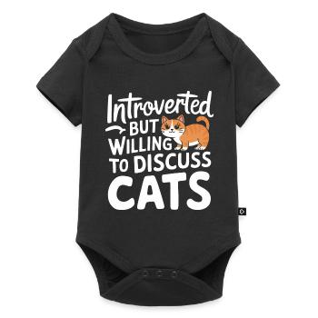Introvert, antisocial, introvert - Baby Premium short-sleeve bodysuit - black - Front