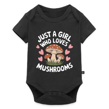 Champignons Champignons Champignon Champignon - Body à manches courtes Premium Bébé - noir - Devant