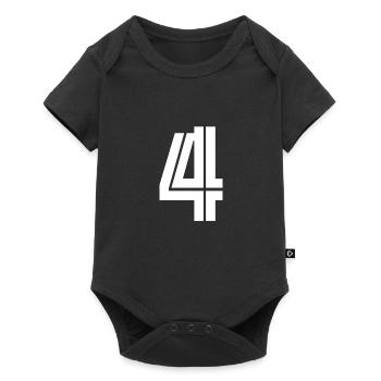 Maillot numéro 4 – Cadeau anniversaire 4 ans - Body à manches courtes Premium Bébé - noir - Devant