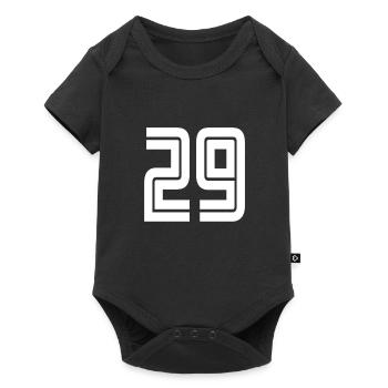 Jersey number 29 – 29th anniversary gift - Baby Premium short-sleeve bodysuit - black - Front