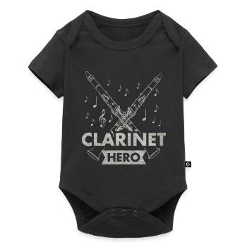 clarinette - Body à manches courtes Premium Bébé - noir - Devant
