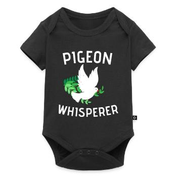 Pigeons Whisperer Pigeon Racing Cadeau Pigeon Pigeon - Body à manches courtes Premium Bébé - noir - Devant
