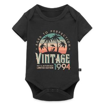 1994 Anniversaire Cadeau Né 1994 - Body à manches courtes Premium Bébé - noir - Devant