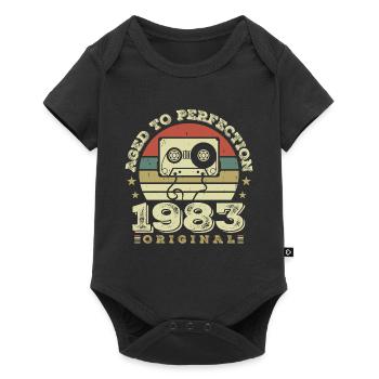 Original Vintage Jubiläumsgeschenkidee 1983 - Baby Premium Kurzarmbody - Schwarz - Vorne