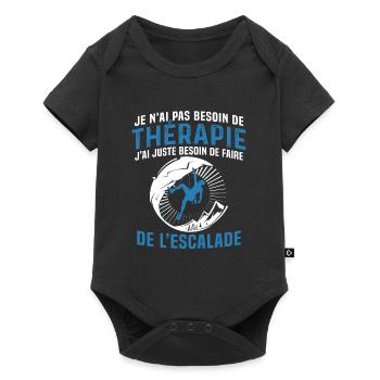 J'ai juste besoin de faire de l'escalade - Body à manches courtes Premium Bébé - noir - Devant