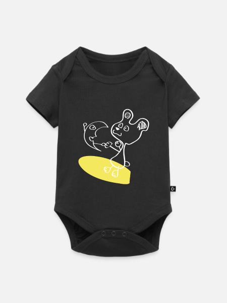 Dancing in the Moonlight - Baby Premium Kurzarmbody - Schwarz