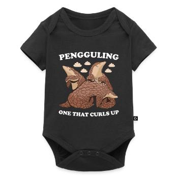 Pengguling One qui enroule le pangolin - Body à manches courtes Premium Bébé - noir - Devant