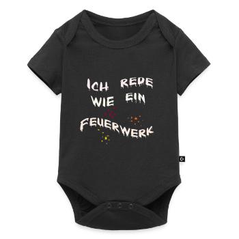 Ich rede wie ein Feuerwerk - Baby Premium Kurzarmbody - Schwarz - Vorne