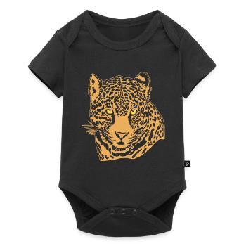 Jaguar Face Graphique Cool Big Cat Wild Animal Lover - Body à manches courtes Premium Bébé - noir - Devant