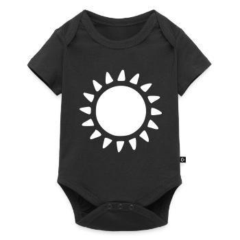 Soleil Dessin Nature Croquis Blanc - Body à manches courtes Premium Bébé - noir - Devant