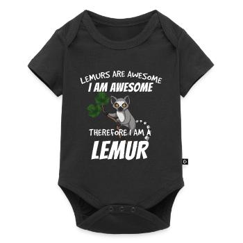 Lémurien - Body à manches courtes Premium Bébé - noir - Devant