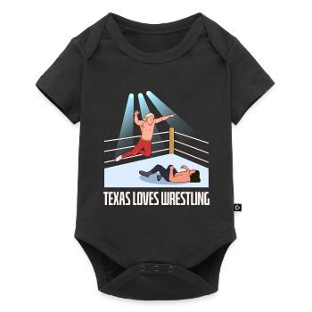 Texas wrestling design for proud Texas fans - Baby Premium short-sleeve bodysuit - black - Front