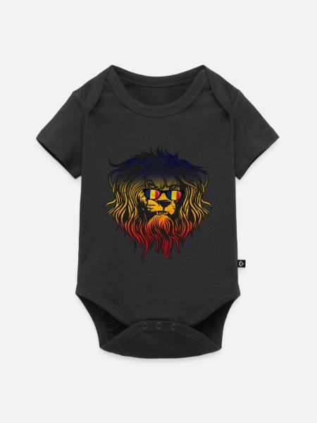 Tschad - Baby Premium Kurzarmbody - Schwarz