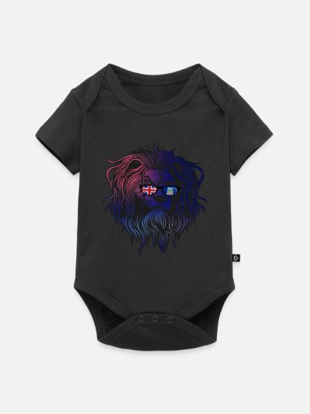 Falklandinseln - Baby Premium Kurzarmbody - Schwarz