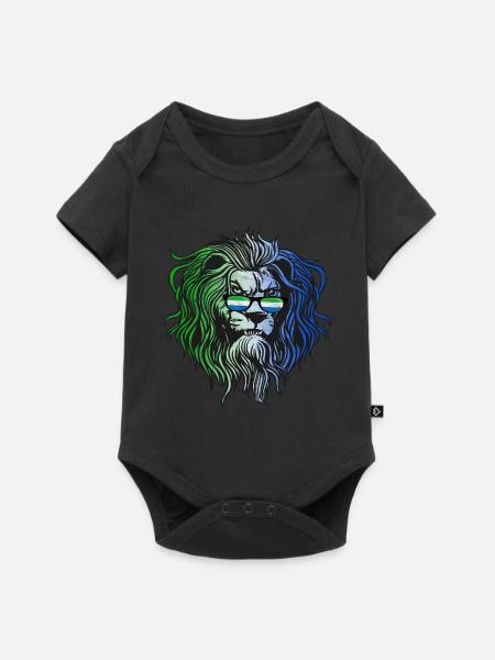 Sierra Leone - Baby Premium Kurzarmbody - Schwarz