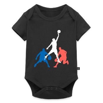 Basketball Basketball Spieler Unterstützer - Baby Premium Kurzarmbody - Schwarz - Vorne
