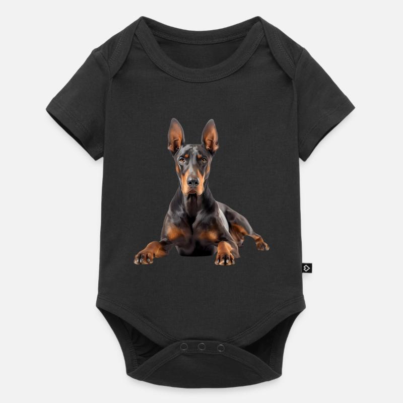 Doberman - Baby Premium short-sleeve bodysuit - black