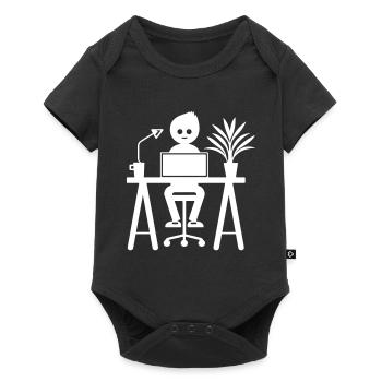 Worker Computer Job - Baby Premium short-sleeve bodysuit - black - Front