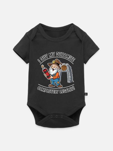 Dynamit-Miner ! - Baby Premium Kurzarmbody - Schwarz