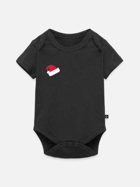 Santa Hat - Baby Premium Kurzarmbody - Schwarz
