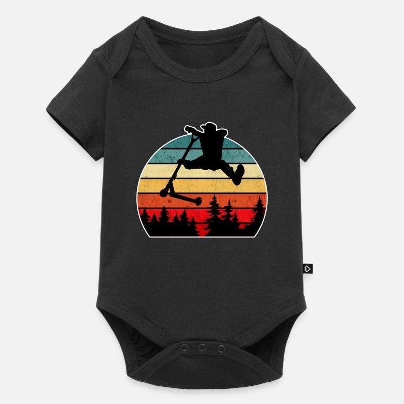 Escooter Scooter Stunt - Baby Premium Kurzarmbody - Schwarz