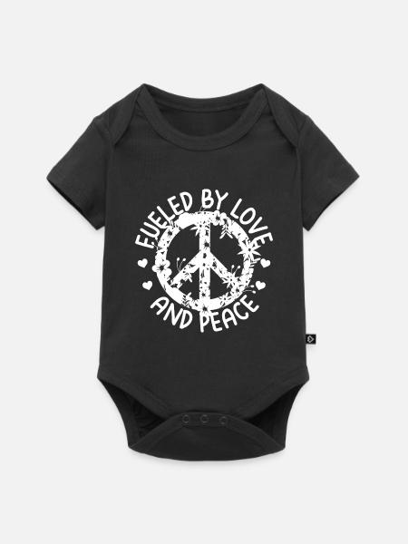 Hippies - Body à manches courtes Premium Bébé - noir