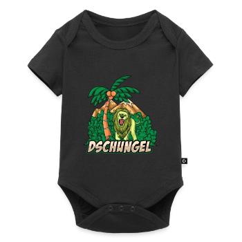 Dschungel - Baby Premium Kurzarmbody - Schwarz - Vorne