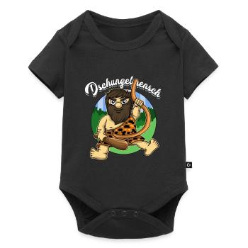 Dschungelmensch - Baby Premium Kurzarmbody - Schwarz - Vorne