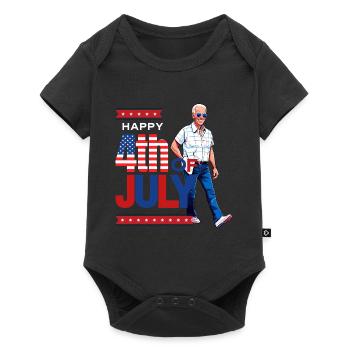 Hilarious 4th of July Celebration: Funny Joe Biden - Baby Premium short-sleeve bodysuit - black - Front
