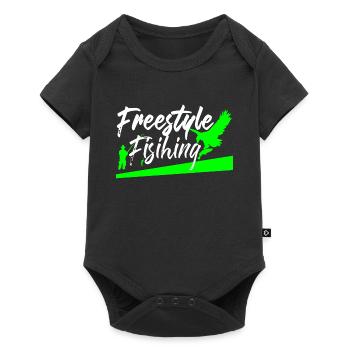 Pêche libre pêche pêche cool - Body à manches courtes Premium Bébé - noir - Devant