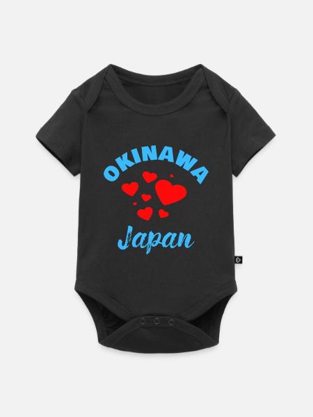 Okinawa Japan - Baby Premium Kurzarmbody - Schwarz