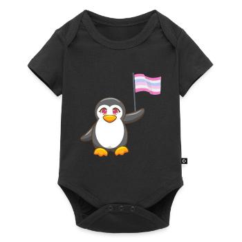 Gay Pride Antarctique Animal Penguin Intersexuel LGBT - Body à manches courtes Premium Bébé - noir - Devant