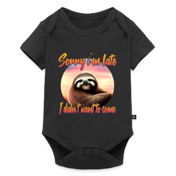 Grim sloth - Baby Premium short-sleeve bodysuit - black - Front