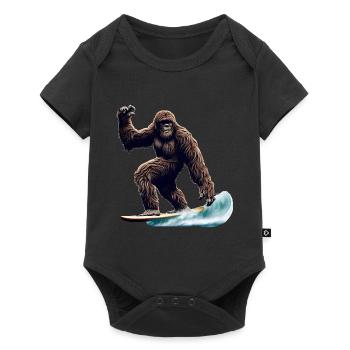 Bigfoot Surfing - Baby Premium short-sleeve bodysuit - black - Front