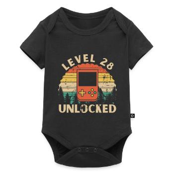 Level 28 Unlocked - Body à manches courtes Premium Bébé - noir - Devant