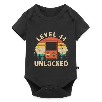Level 44 Unlocked - Body à manches courtes Premium Bébé - noir - Devant