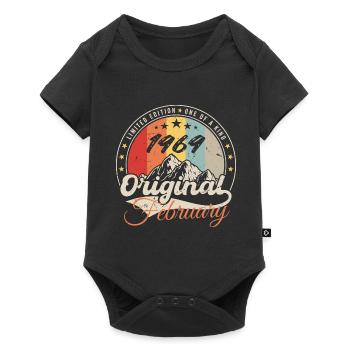 Birthday Gift February 1969 Vintage 55 Years - Baby Premium short-sleeve bodysuit - black - Front