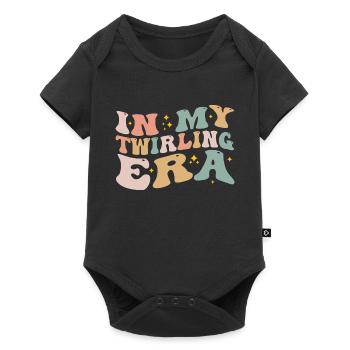 In My Twirling Era - Majorettes Baton Twirling - Baby Premium short-sleeve bodysuit - black - Front