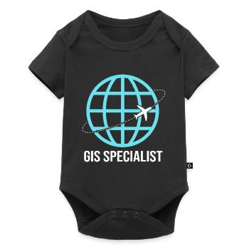 GIS Analyst Cartography Geography Geography - Baby Premium short-sleeve bodysuit - black - Front