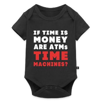Time travel - Baby Premium short-sleeve bodysuit - black - Front