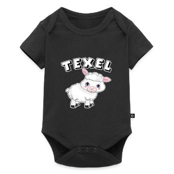 texel sheep t-shirt island holland tshirt lamb - Baby Premium short-sleeve bodysuit - black - Front