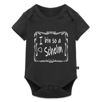 Ich bin ein Schelm , bayrisch Liebe Bayer Geschenk - Baby Premium Kurzarmbody - Schwarz - Vorne