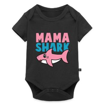 Shark - Schirt Shark Mama Idée Cadeau - Body à manches courtes Premium Bébé - noir - Devant