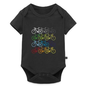 Bike shirt cycling cycling gift - Baby Premium short-sleeve bodysuit - black - Front