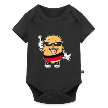 German potato - Baby Premium short-sleeve bodysuit - black - Front